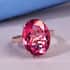 Pure Pink Mystic Topaz Solitaire Ring in Vermeil Rose Gold Over Sterling Silver (Size 10.0) 12.35 ctw image number 1