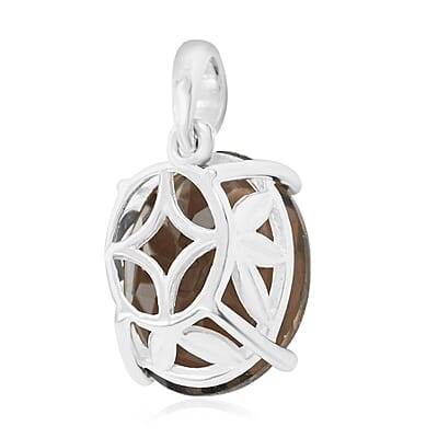 Brazilian Smoky Quartz 4.20 ctw Solitaire Pendant without Chain in Sterling Silver
