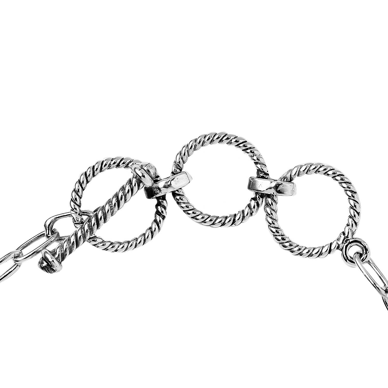 Artisan Crafted Ceylon Imperial Garnet Bracelet in Sterling Silver (7.25 In) 2.75 ctw