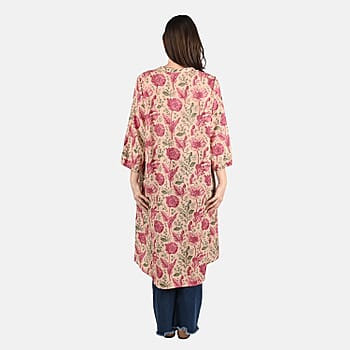Peach Floral / Plus - Product card gallery slide 2 (10178555642169)