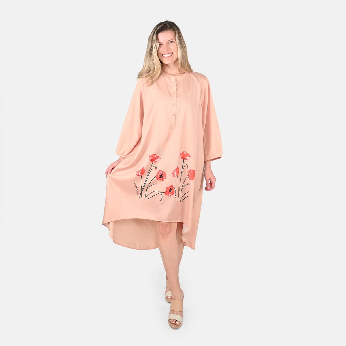 Tamsy Poppy Print Tunic image number 0