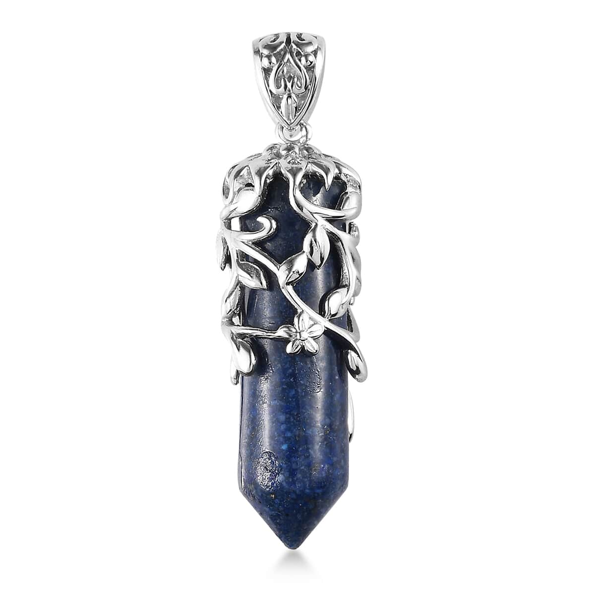 Lapis Lazuli Fancy Pendant in Platinum Over Copper 17.60 ctw image number 3