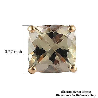 Iliana AAA Turkizite 2.80 ctw Solitaire Stud Earrings in 18K Yellow Gold