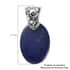 Lapis Lazuli Solitaire Pendant in Sterling Silver 23.85 ctw image number 4