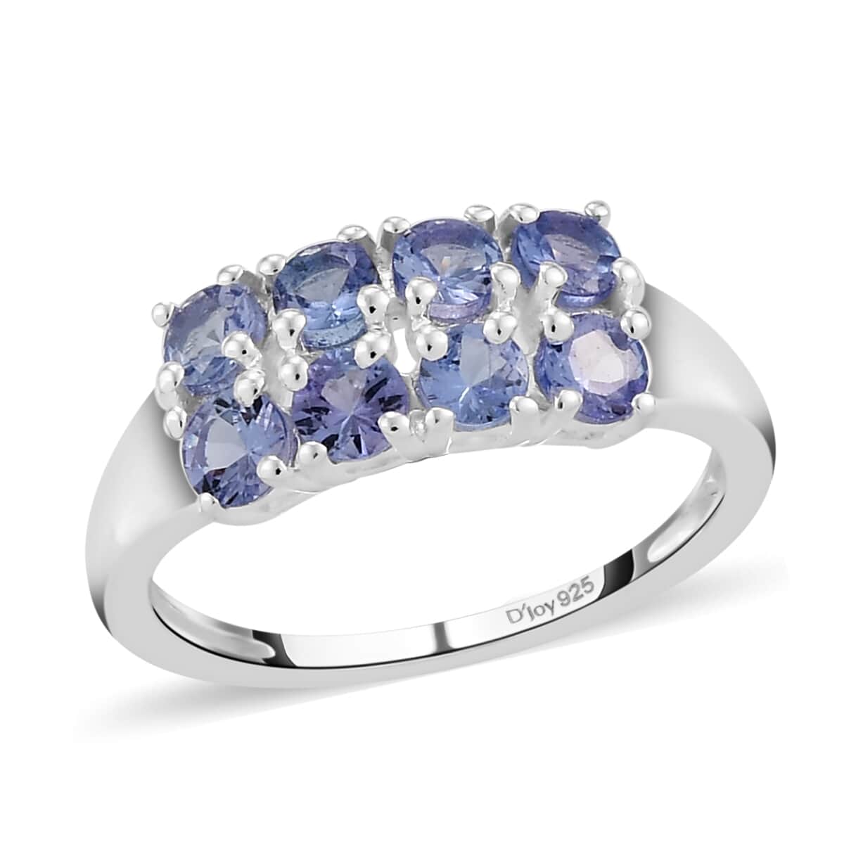 Tanzanite Band Ring in Sterling Silver (Size 5.0) 0.90 ctw image number 0