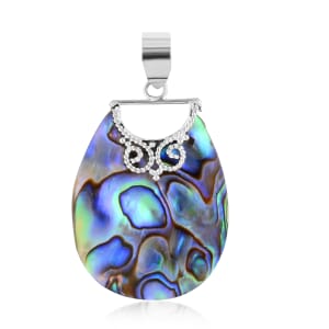 Abalone Shell Pendant in Sterling Silver