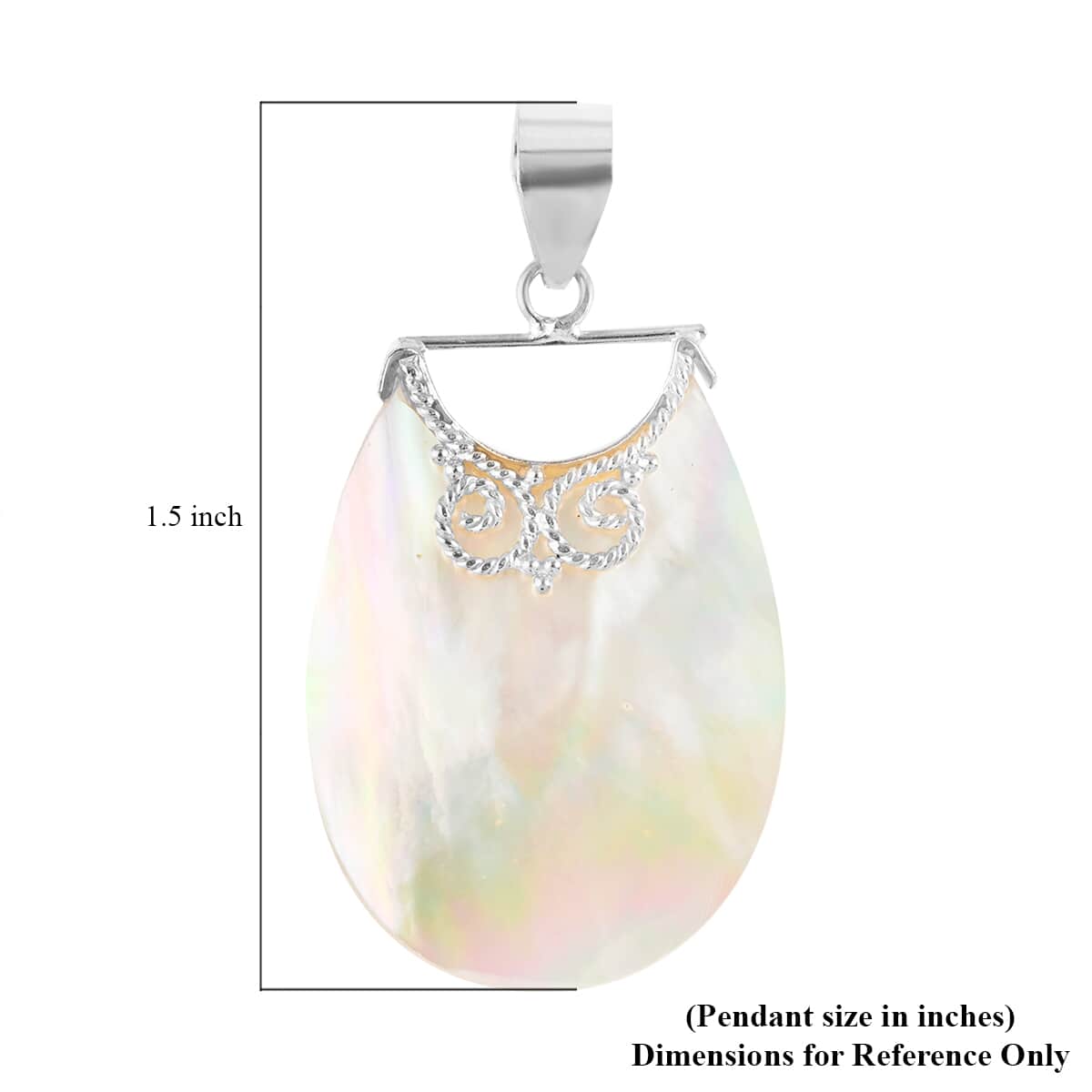 Mother Of Pearl Pendant in Sterling Silver image number 3