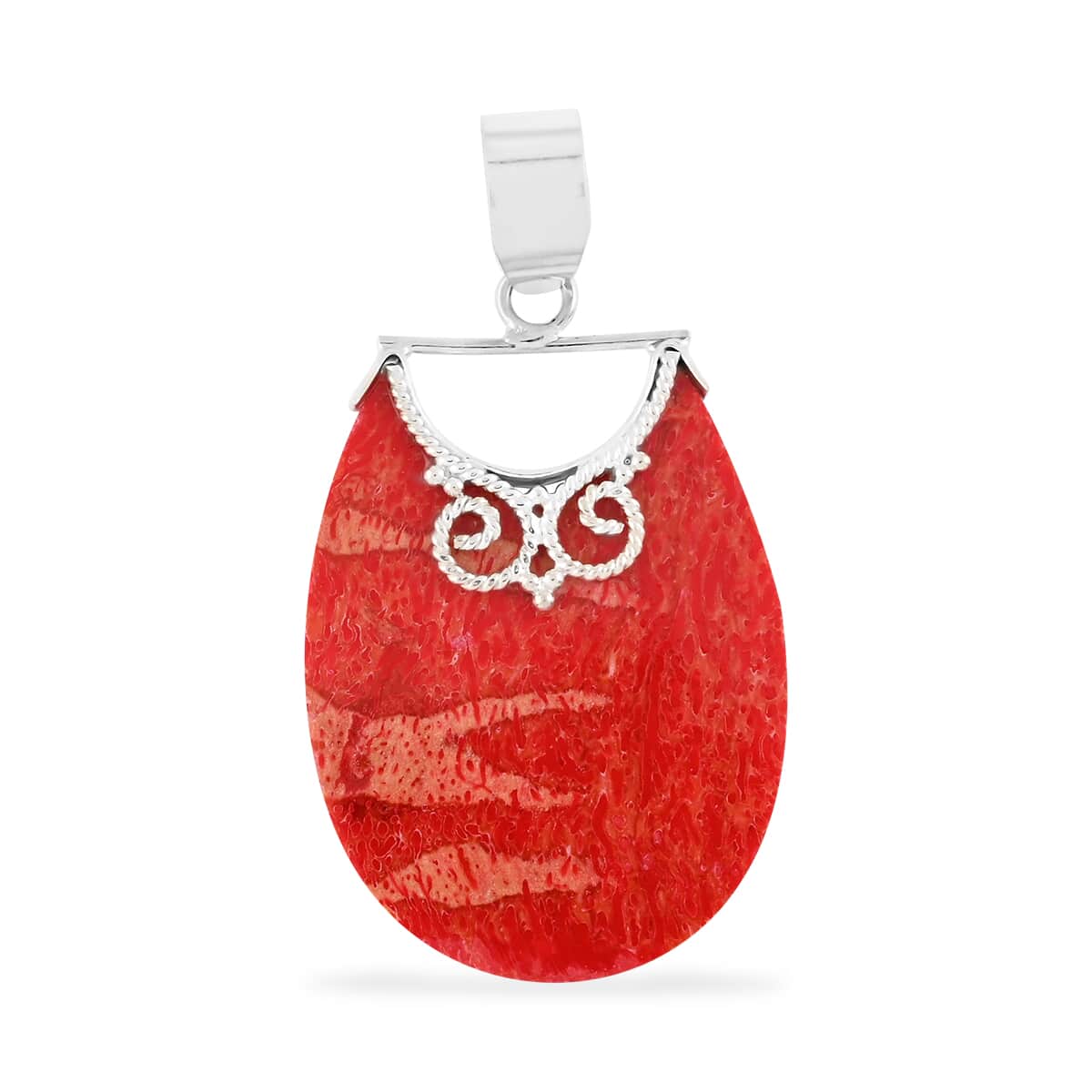 Sponge Coral Pendant in Sterling Silver image number 0