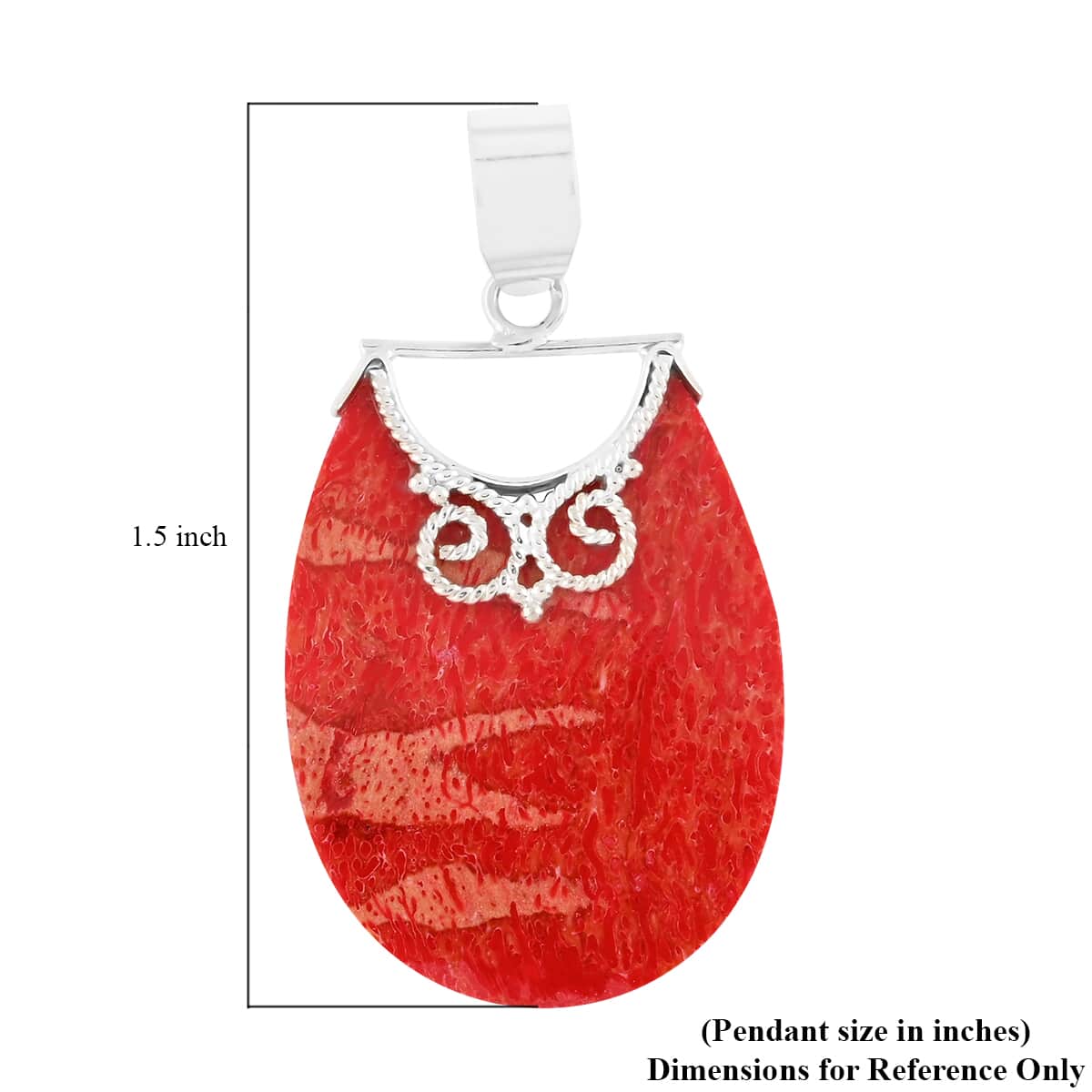 Sponge Coral Pendant in Sterling Silver image number 3