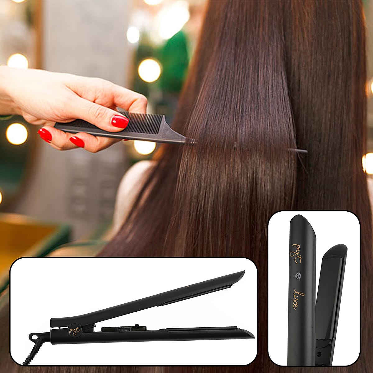 PYT HAIR 1 In Ion Fusion 2.0 Pro Ceramic Flat Iron - Black image number 1