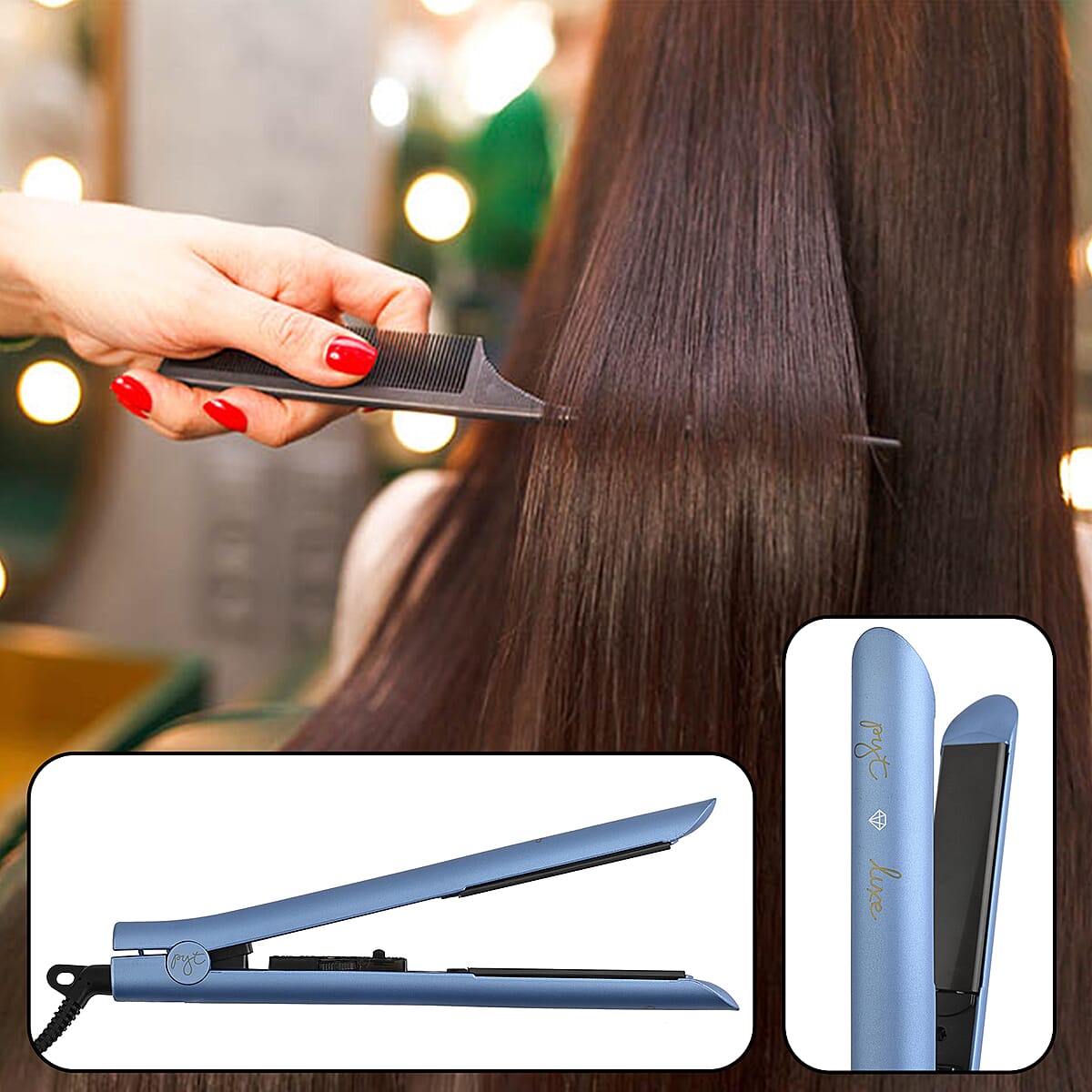PYT 1" Ion Fusion 2.0 Pro Ceramic Flat Iron - Black image number 1