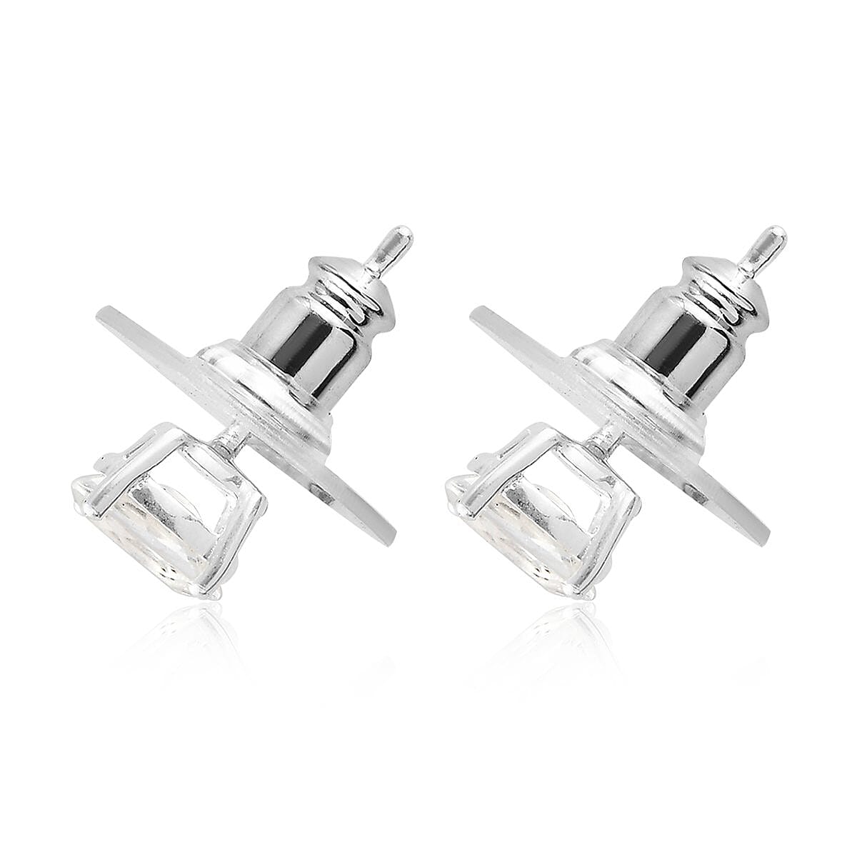 D'Joy Brazilian Petalite Solitaire Stud Earrings in Sterling Silver, Petalite Jewelry, Birthday Anniversary Gift For Her 0.75 ctw image number 3