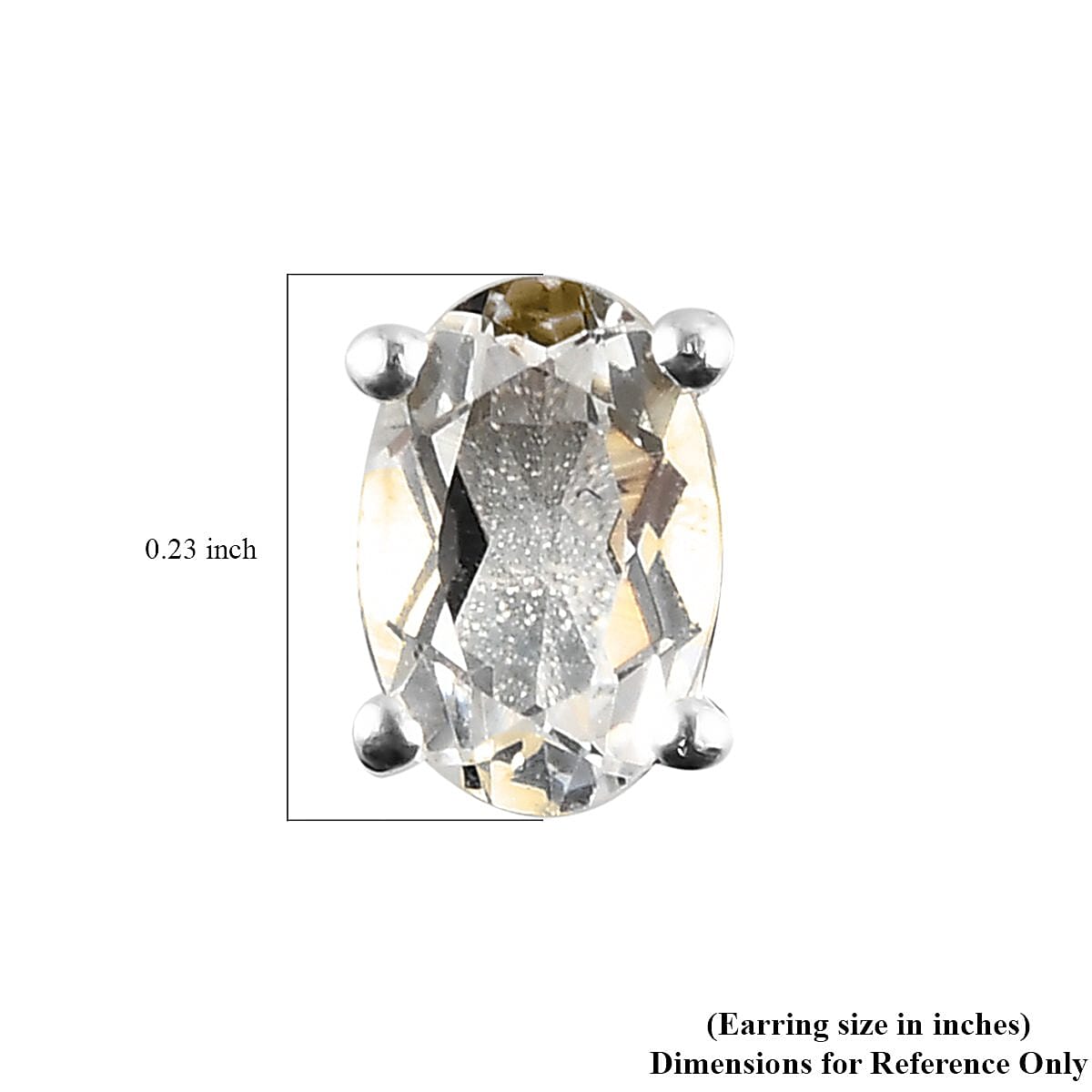 D'Joy Brazilian Petalite Solitaire Stud Earrings in Sterling Silver, Petalite Jewelry, Birthday Anniversary Gift For Her 0.75 ctw image number 4
