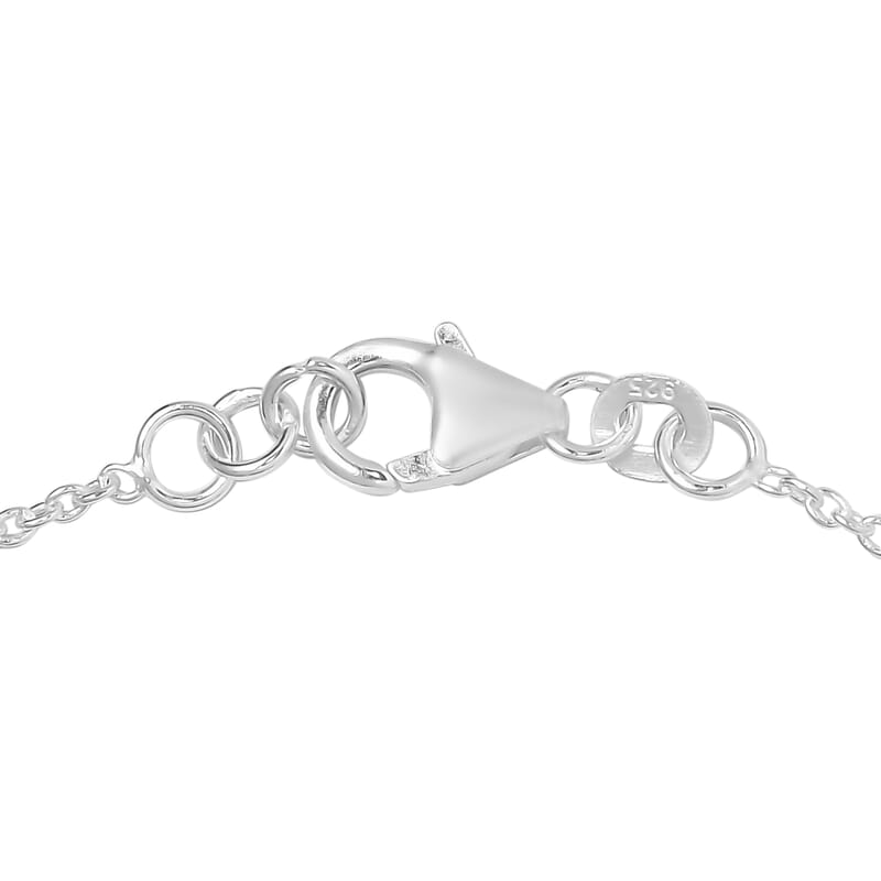Multi-Tourmaline Drop Charm Bracelet in Sterling Silver (7.25 In) 4.90 ctw