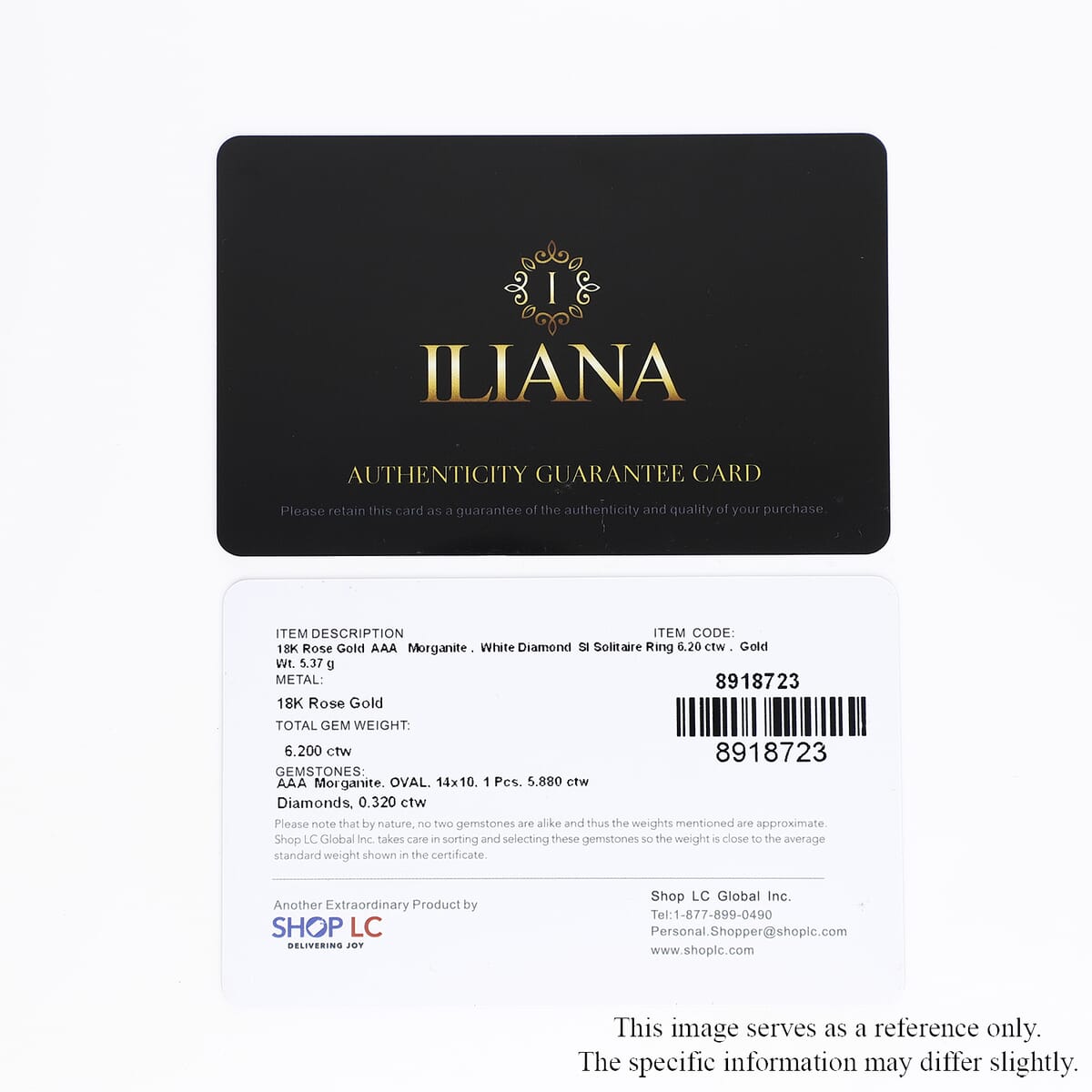Certified and Appraised Iliana AAA Marropino Morganite and G-H SI Diamond 6.20 ctw Ring in 18K Rose Gold (Size 7.0) 5.35 Grams image number 7