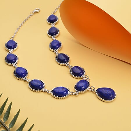 Lapis Lazulli in Silvertone - Product card gallery slide 2 (10178557247801)
