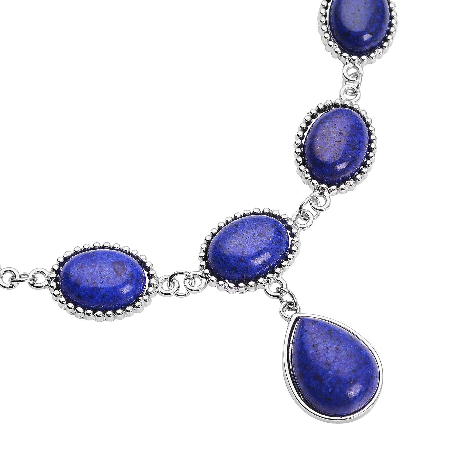 Lapis Lazulli in Silvertone