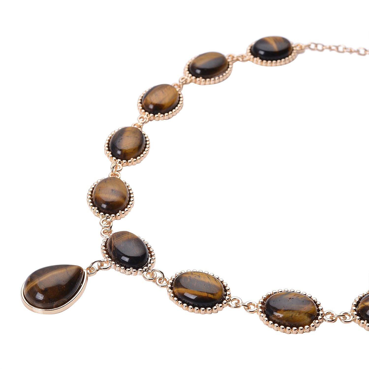 South African Yellow Tigers Eye in Goldtone - Product card gallery slide 4 (9431345070335)