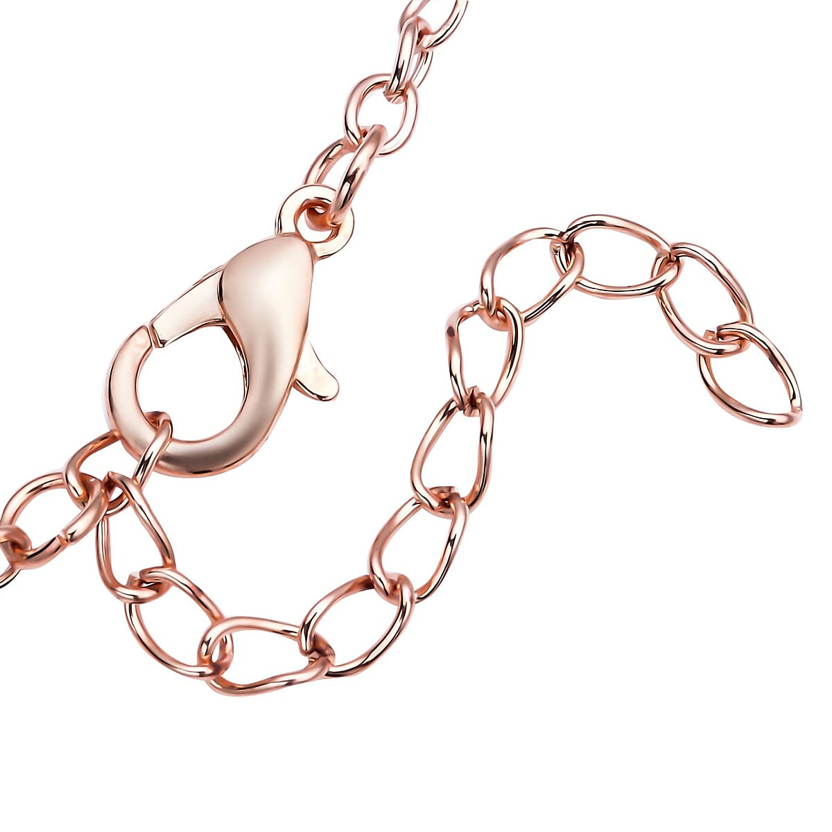 Gold Sandstone Pendant Necklace 18-20 Inches in Rosetone 150.00 ctw image number 4