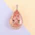 One Of A Kind Certified Iliana 18K Rose Gold AAA Marropino Morganite and G-H SI Diamond Drop Pendant 4.40 Grams 27.15 ctw image number 1