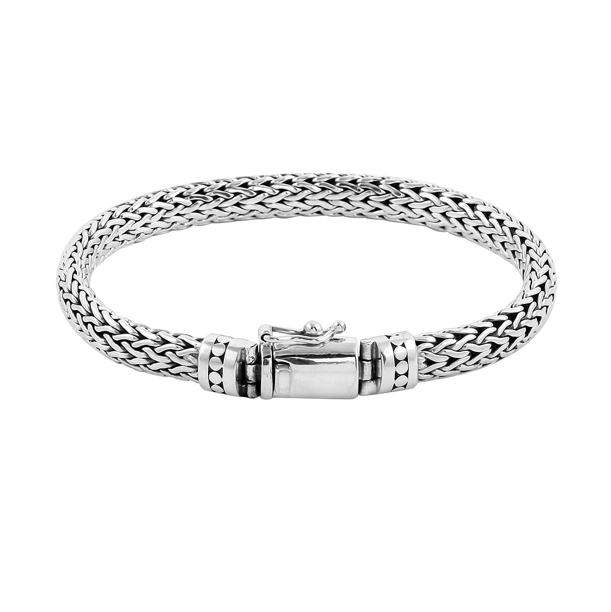 Bali Legacy Sterling Silver Tulang Naga Chain Bracelet (6.75 In) 35.75 Grams image number 2