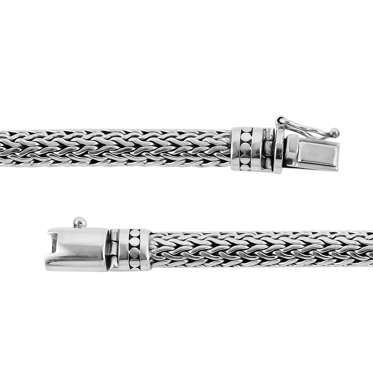 Bali Legacy Sterling Silver Tulang Naga Chain Bracelet (6.75 In) 35.75 Grams image number 3