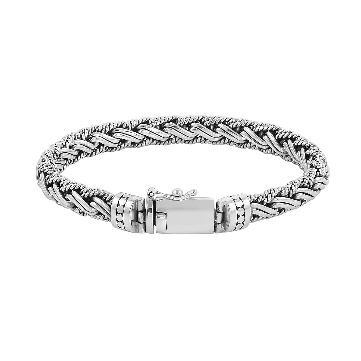 Bali Legacy Sterling Silver Braided Bracelet (7.50 In) 46.20 Grams image number 2