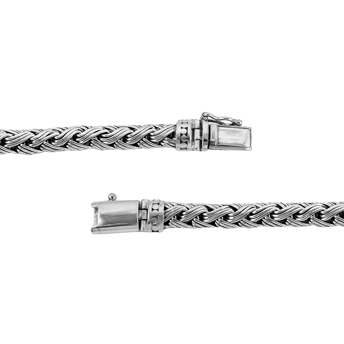 BALI LEGACY Sterling Silver 12mm Braided Bracelet (7.50 In) 35.65 Grams image number 3