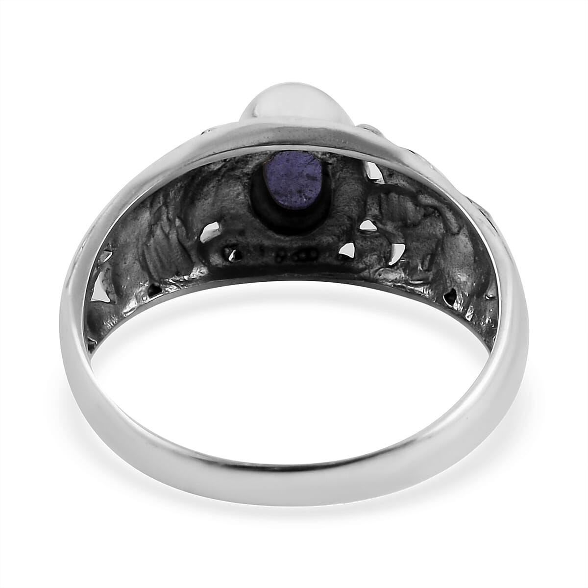 Bali Legacy Tanzanite Floral Ring in Sterling Silver (Size 10.0) 1.75 ctw