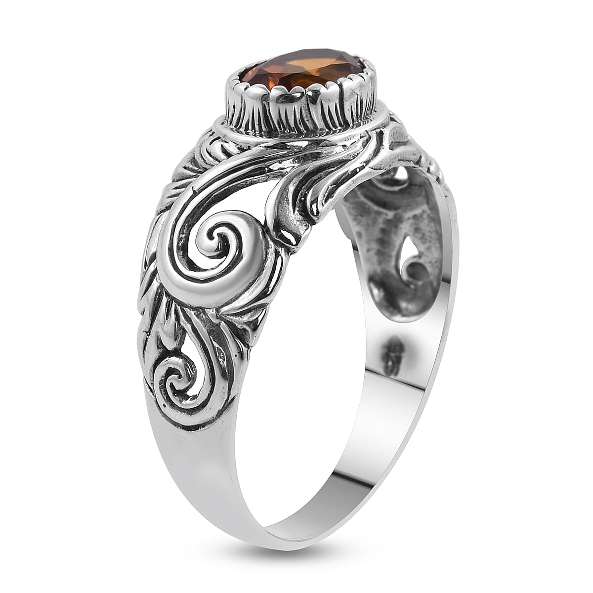 BALI LEGACY Santa Ana Madeira Citrine Ring in Sterling Silver (Size 10.0) 1.25 ctw image number 3