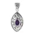 Bali Legacy Amethyst Pendant in Sterling Silver 1.20 ctw image number 3