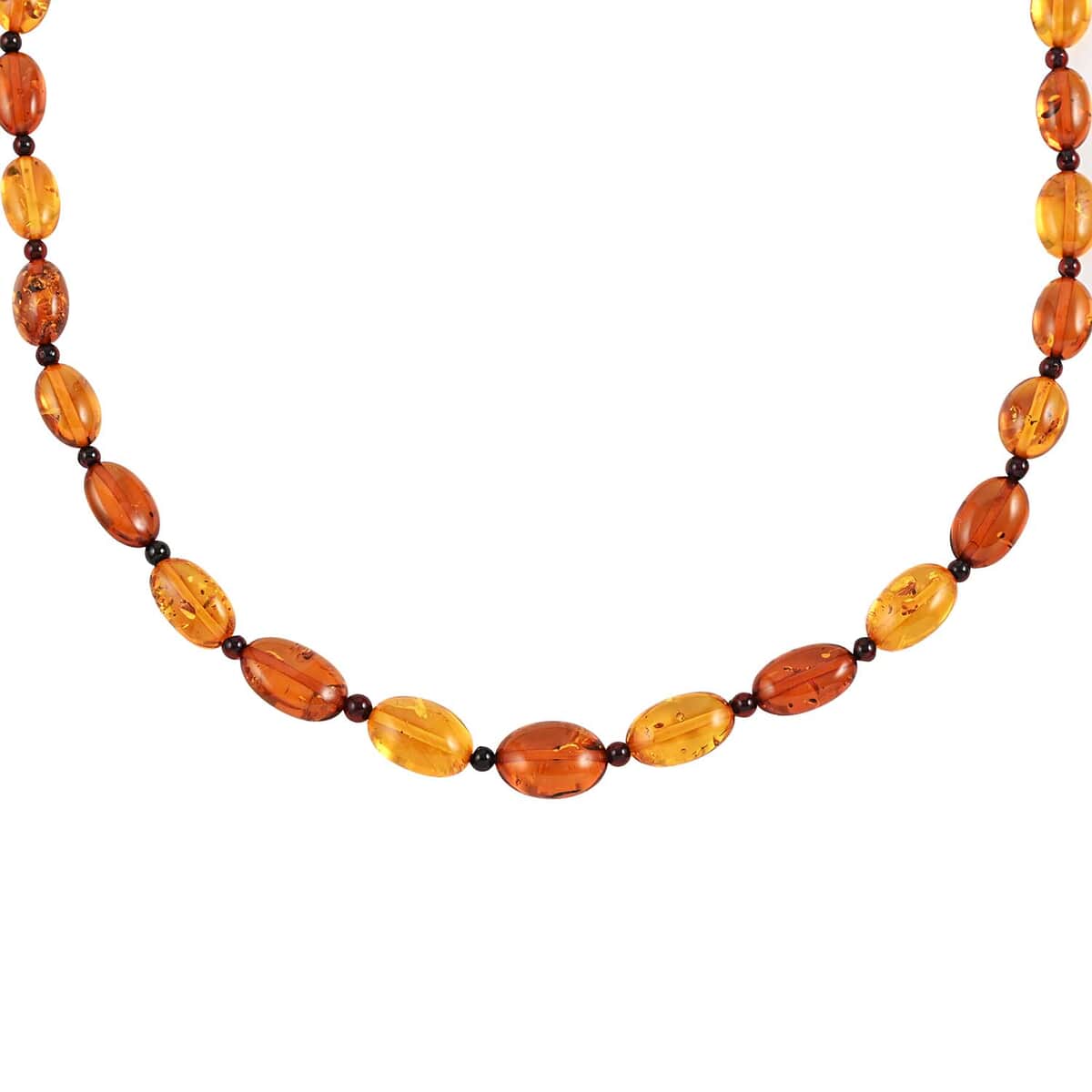 Baltic Amber Beaded Necklace 24 Inches image number 0