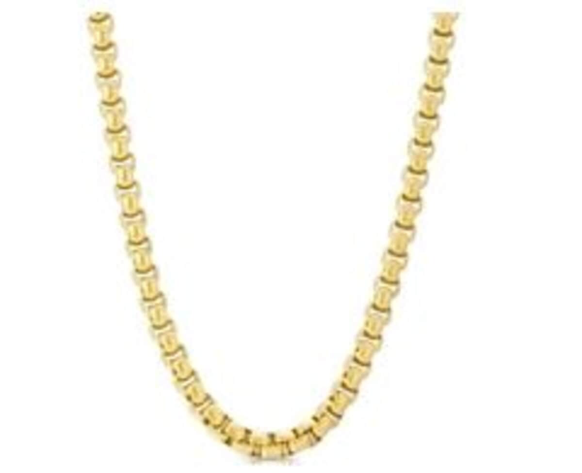 10K Yellow Gold 2mm Venetian Necklace 18 Inches 3 Grams image number 0