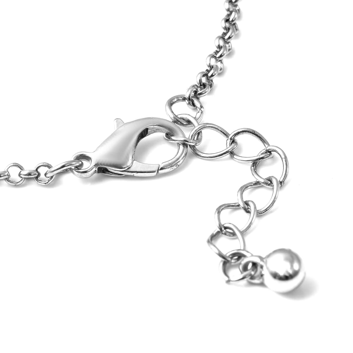 Black Austrian Crystal and Enameled Adjustable Poppy Charm Bracelet in Silverton image number 4