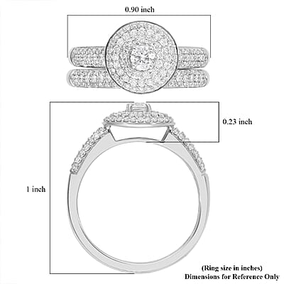 One Of A Kind IGI Certified Rhapsody 950 Platinum E-F VS Diamond Stackable Ring (Size 7.0) 8.30 Grams 1.00 ctw