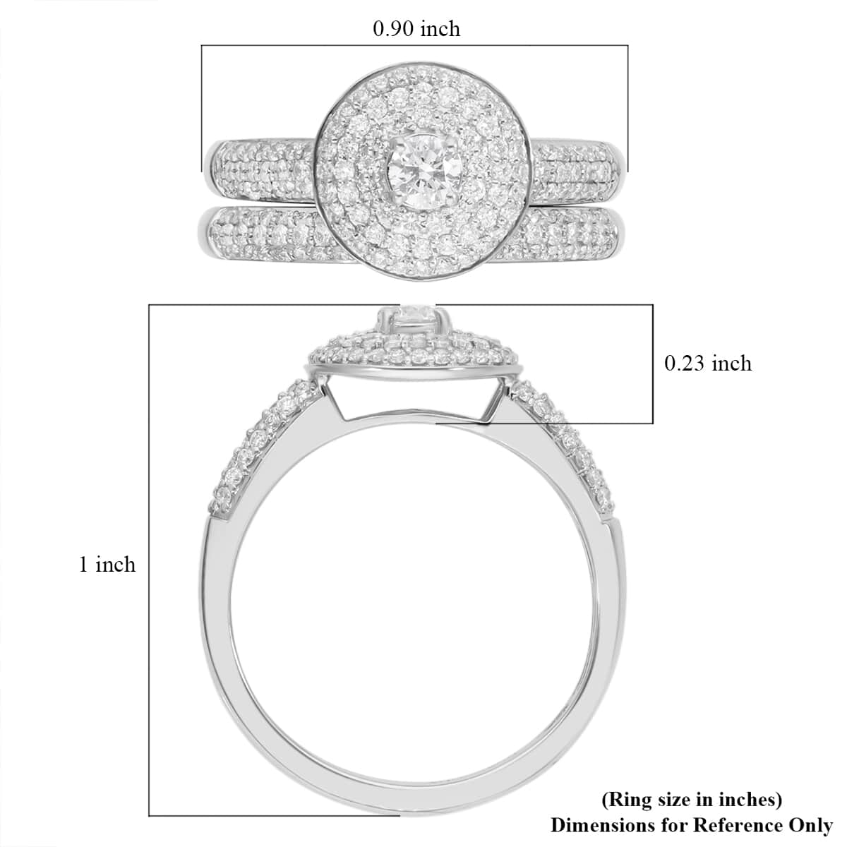 One Of A Kind IGI Certified Rhapsody 950 Platinum E-F VS Diamond Stackable Ring (Size 7.0) 8.30 Grams 1.00 ctw image number 5