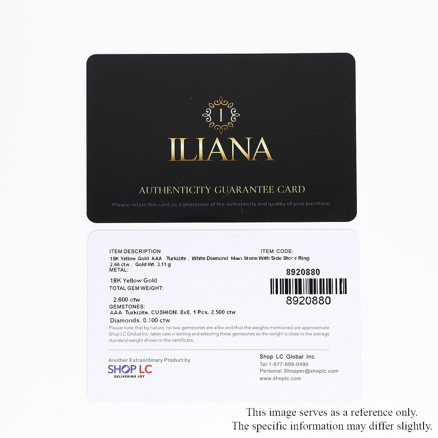 Iliana 18K Yellow Gold AAA Turkizite and G-H SI Diamond Ring 2.65 ctw