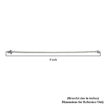 NY Closeout 10K White Gold G-H I3 Diamond Tennis Bracelet (7.00 In) 7.90 Grams 1.00 ctw