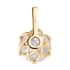 LUXORO 10K Yellow Gold Moissanite VS EF Solitaire Pendant 4.65 ctw image number 4
