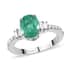 RHAPSODY 950 Platinum AAAA Ethiopian Emerald and E-F VS Diamond Solitaire Ring (Size 6.0) 5.40 Grams 1.90 ctw image number 0