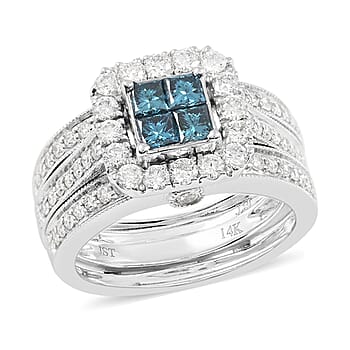 6 / Blue Diamond / 14K Gold - Product card gallery slide 1 (10176924844345)