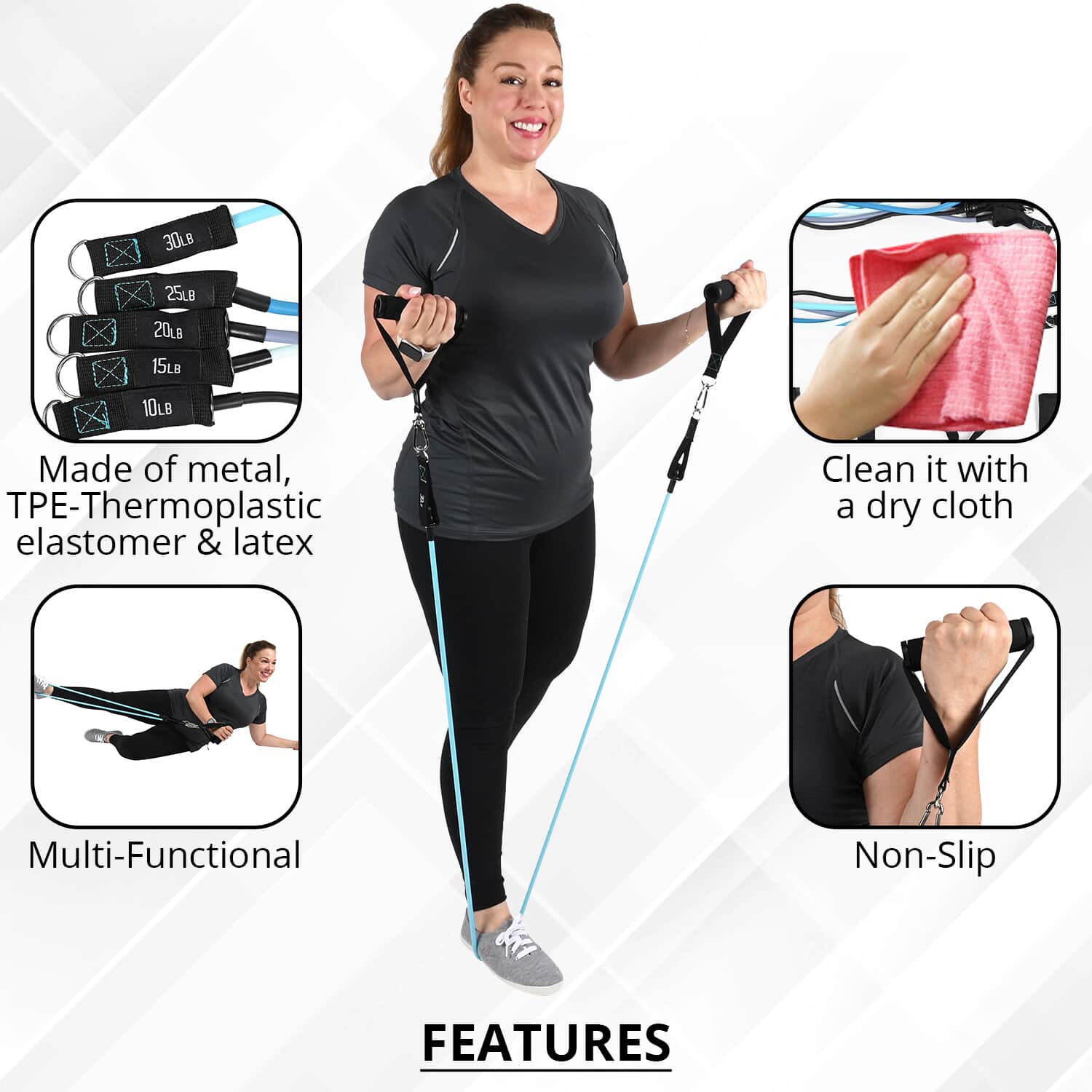 Shelter fitness resistance online bands