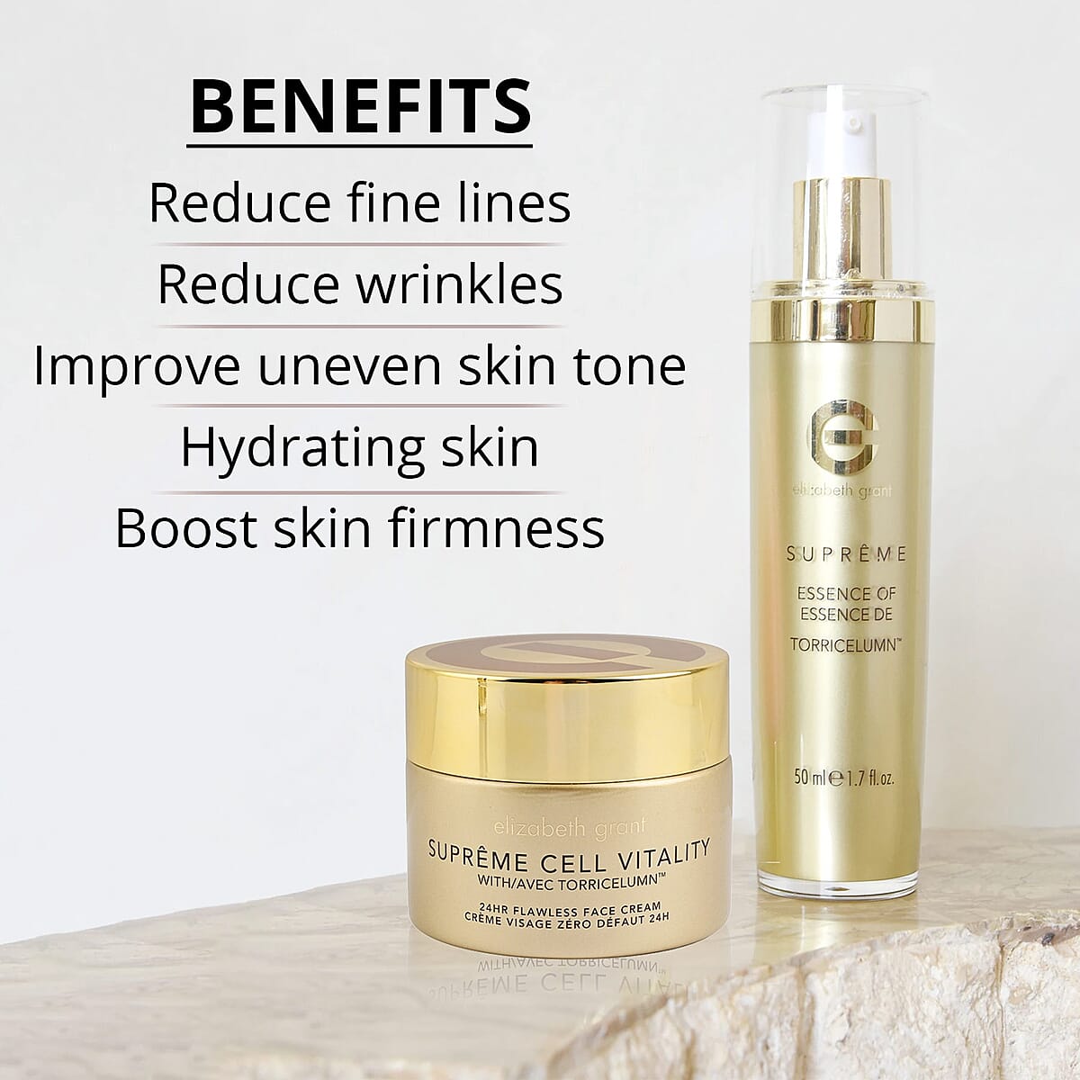 Elizabeth Grant Supreme Essence Of Torricelumn Buy Set Of Elizabeth Grant Essence of Torricelumn Serum and Elizabeth