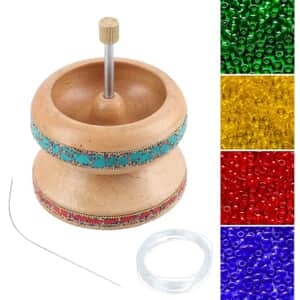 HANSON AND BENNETT - Wooden Bead Spinner for Jewelry Making Kit - Seed Bead  Bracelet Making Kit Girls 