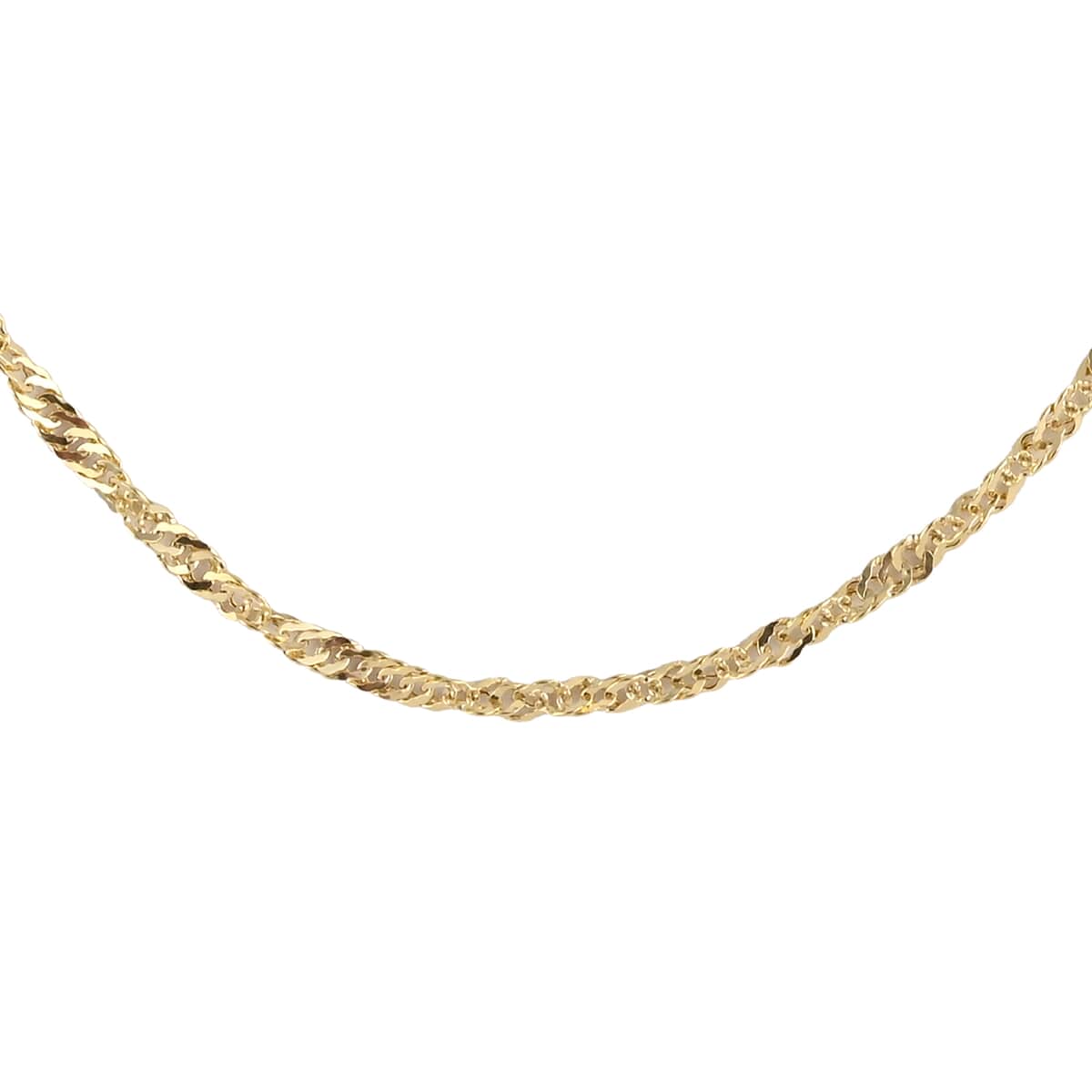 Maestro Gold Collection Italian 14K Yellow Gold 0.70mm Singapore Necklace 20 Inches 2 Grams image number 0