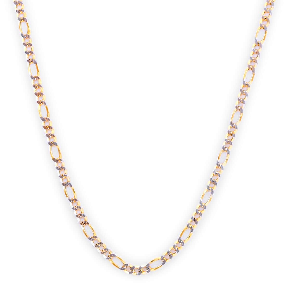 10K Yellow Gold 4mm Figaro Necklace 20 Inches 6.40 Grams image number 4