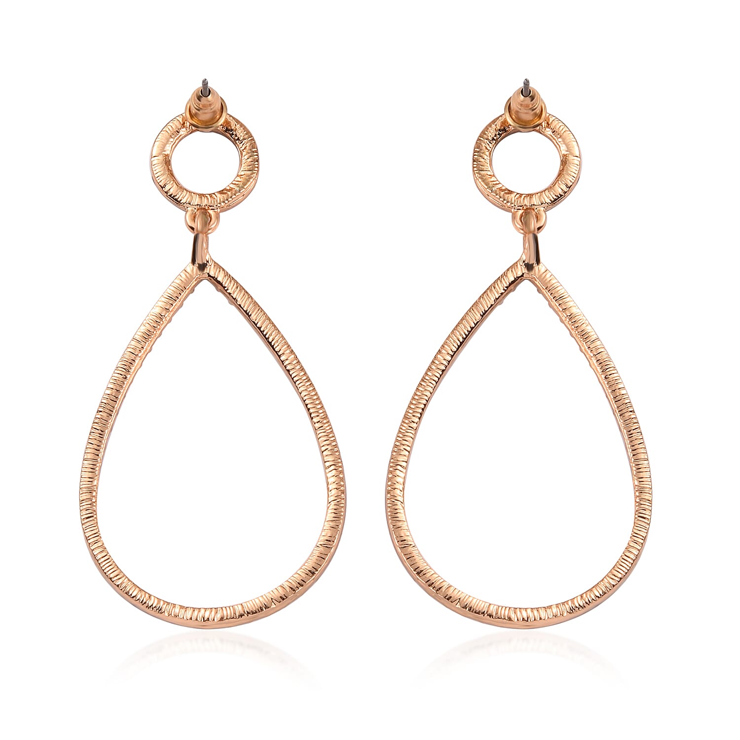 Austrian Crystal Drop Earrings in Goldtone