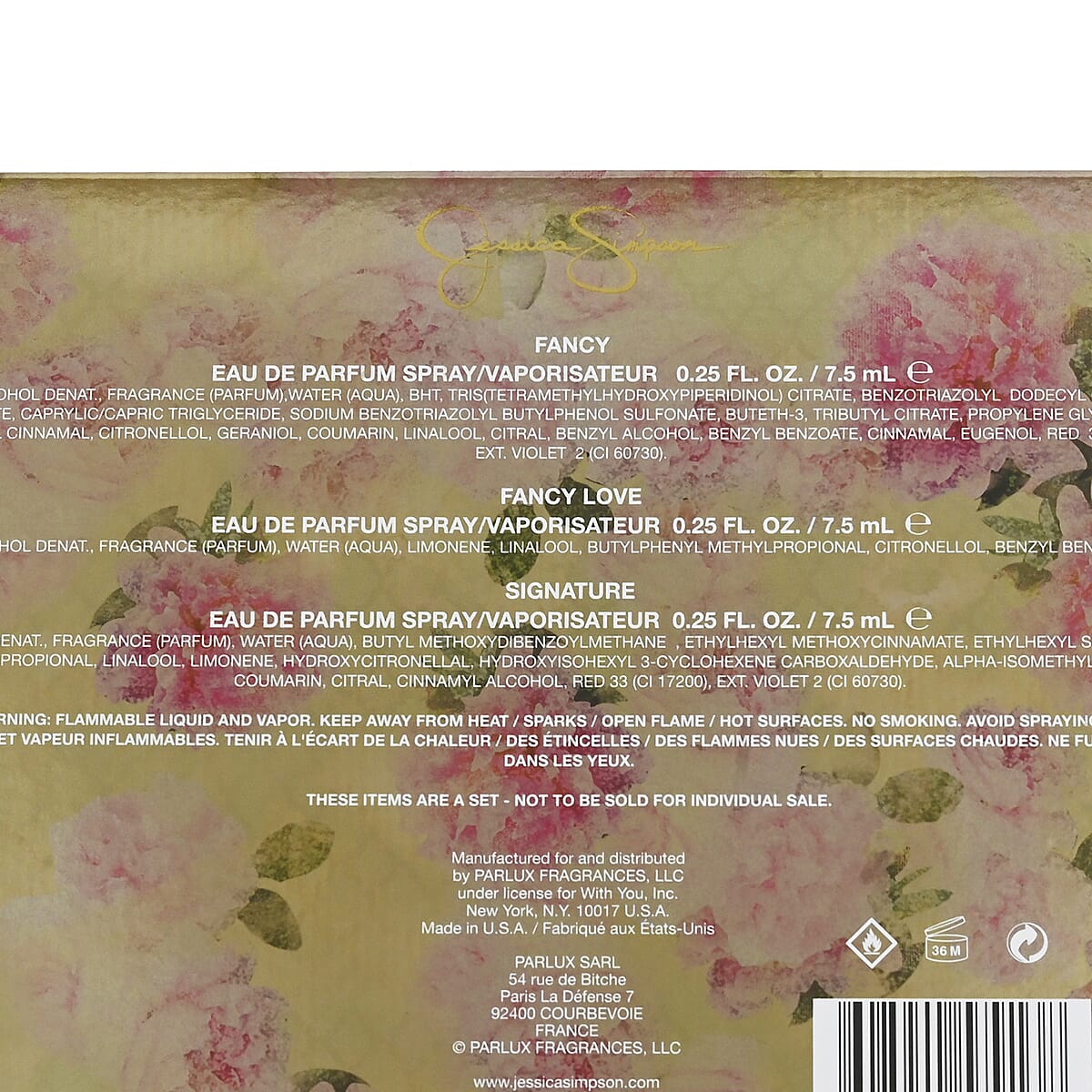 JESSICA SIMPSON Fancy Eau De Parfum Coffret Gift Set 3pc (0.25 fl. Oz. EA Fancy, Fancy Love, Signature) image number 6