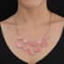 Pink Resin Layered Statement Necklace 18.50 Inches in Rosetone image number 2