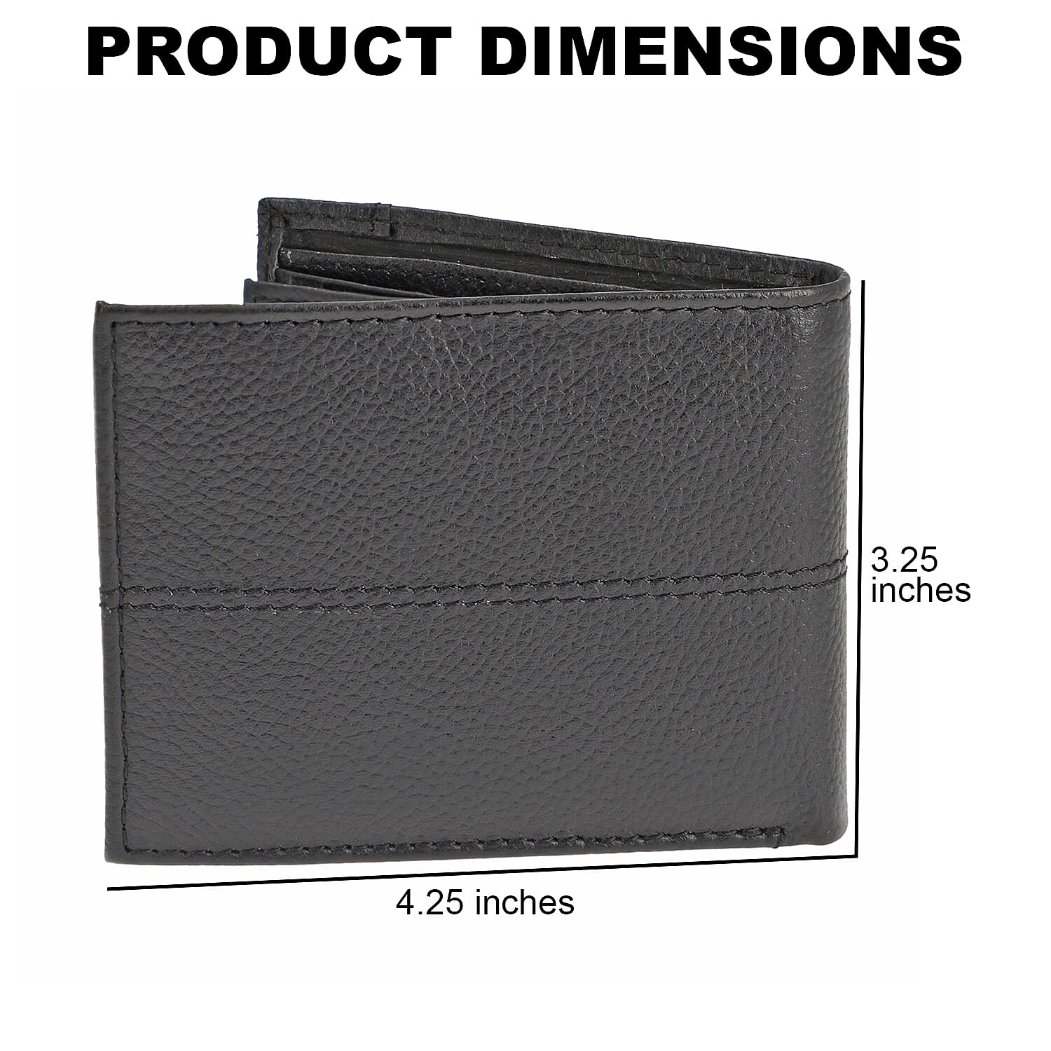 Union Code Black Genuine Leather RFID Protected Slim Minimalist Bi-Fold Men's Wallet